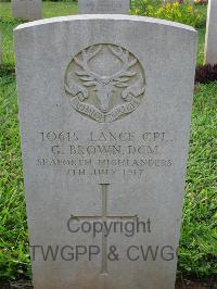 Dar Es Salaam War Cemetery - Brown, G